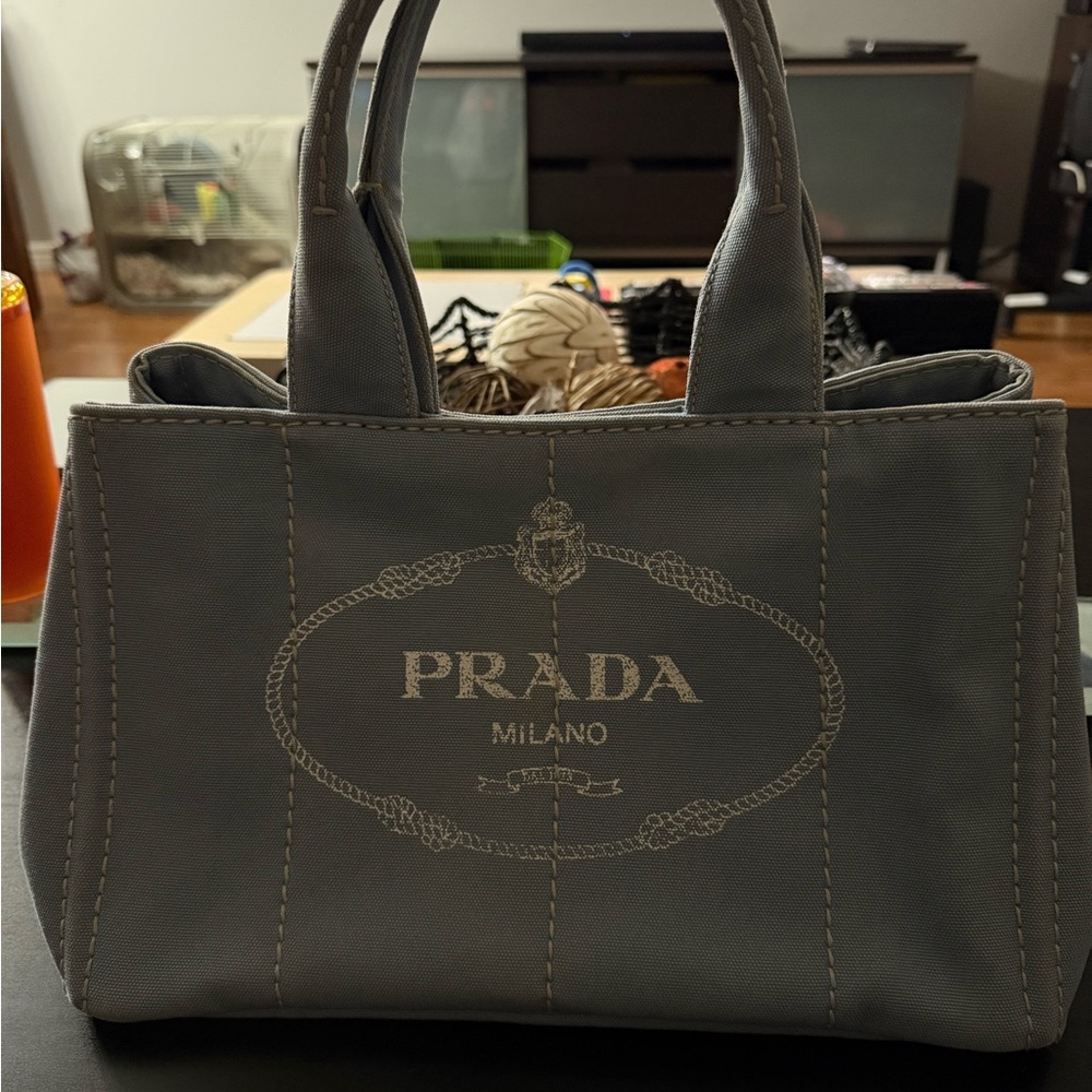 Prada Silver Women's Tote Bag